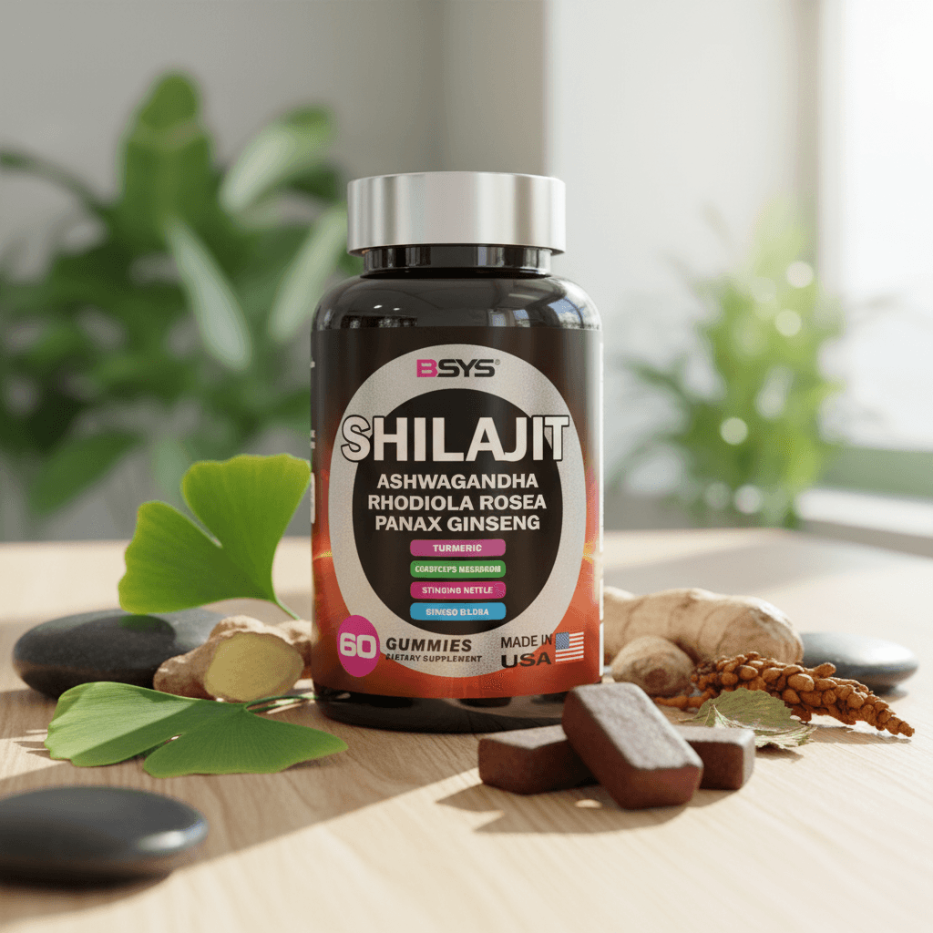 BSYS 8IN1 SHILAJIT GUMMIES в динамична обстановка