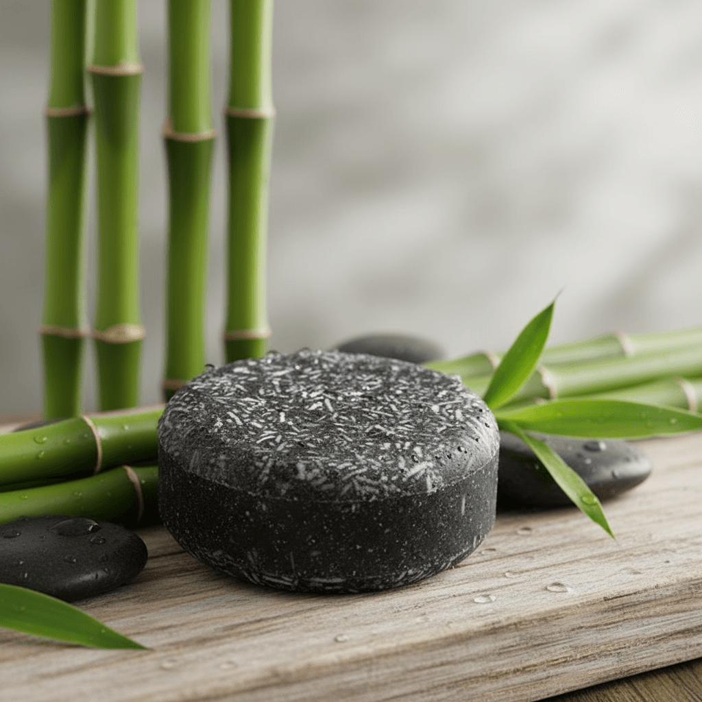 Hand-Extracted Bamboo Charcoal Shampoo Soap